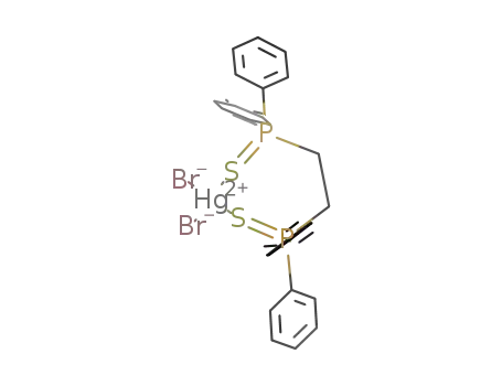 [(1,2-bis(diphenylthiophospinyl)ethane)dibromomercury(II)]