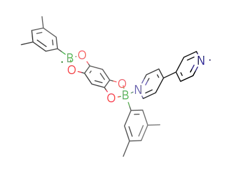 Molecular Structure of 1097835-27-2 ([(4,4'-bipyridine)(1,2,4,5-tetraoxybenzene)(B(3,5-dimethylphenyl))2](n))