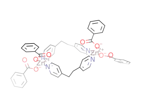 Molecular Structure of 1139845-05-8 ([Zn<sub>2</sub>(O<sub>2</sub>CPh)4(1,2-bis(4-pyridyl)ethane)2])