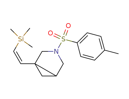 Molecular Structure of 648900-80-5 (3-Azabicyclo[3.1.0]hexane,
3-[(4-methylphenyl)sulfonyl]-1-[(1Z)-2-(trimethylsilyl)ethenyl]-)