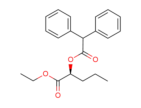 Molecular Structure of 1208982-47-1 (ethyl (S)-2-(diphenylacetyloxy)pentanoate)