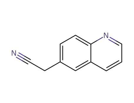 Molecular Structure of 103983-94-4 (2-(quinolin-6-yl)acetonitrile)