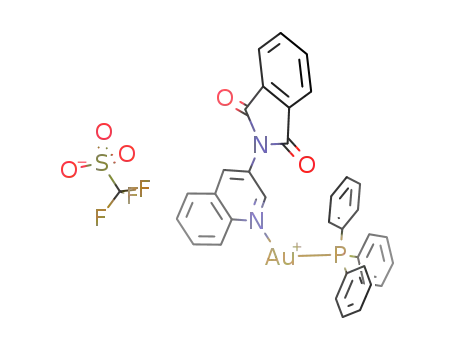 [Au(PPh<sub>3</sub>)(3-amino-N-phthalimido-quinoline)](OTf)