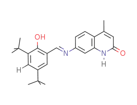 (7E)-7-(3,5-di-tert-butyl-2-hydroxybenzylideneamino)-4-methylquinolin-2(1H)-one