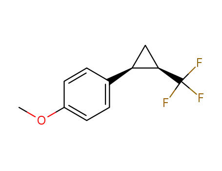 Molecular Structure of 900779-69-3 ((+/-)-1-Methoxy-4-(trans-2-(trifluoromethyl)cyclopropyl)benzene)