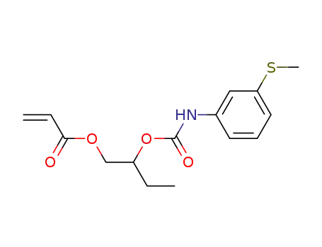 2-({[3-(Methylsulphanyl)phenyl]carbamoyl}oxy)butyl prop-2-enoate