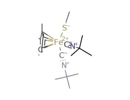 (pentamethylcyclopentadienyl)FeSEt(CNtBu)2