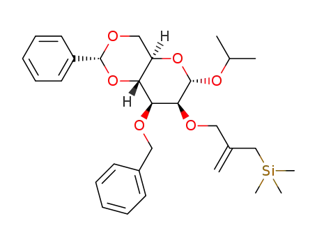 isopropyl 2-[O-2-(trimethylsilylmethyl)allyl]-3-O-benzyl-4,6-O-benzylidene-α-D-mannopyranoside