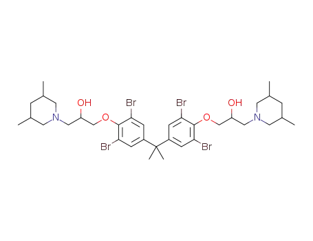3,3'-(4,4'-(propane-2,2-diyl)bis(2,6-dibromo-4,1-phenylene))bis(oxy)bis(1-(3,5-dimethylpiperidin-1-yl)propan-2-ol)