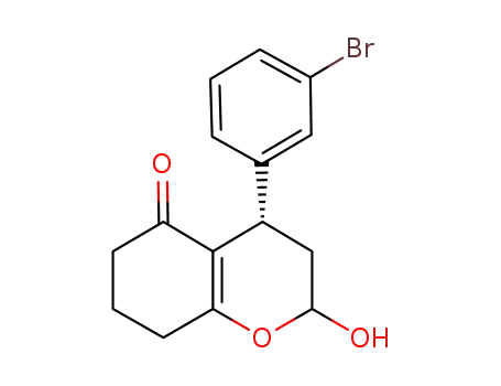 (4S)-4-(3-bromophenyl)-2-hydroxy-3,4,7,8-tetrahydro-2H-chromen-5(6H)-one