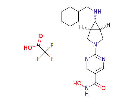 N-hydroxy-2-{6-[(cyclohexylmethyl)amino]-3-azabicyclo[3.1.0]hex-3-yl}pyrimidine-5-carboxamide trifluoroacetate