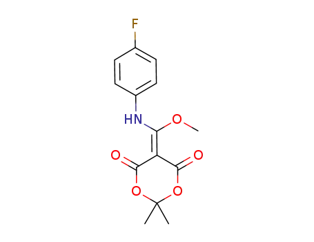 5-[4-fluoroanilino(methoxy)methylene]-2,2-dimethyl-1,3-dioxane-4,6-dione