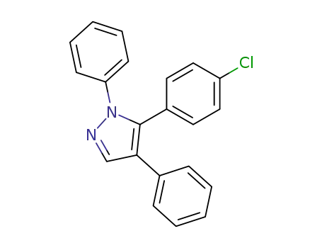 1H-Pyrazole, 5-(4-chlorophenyl)-1,4-diphenyl-