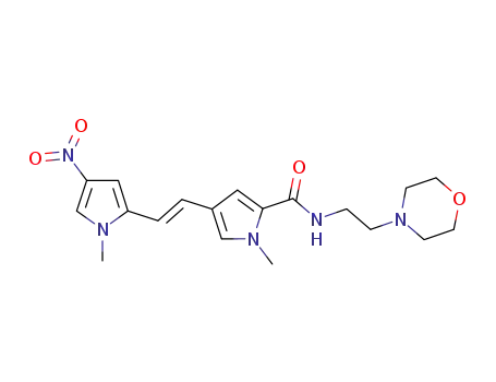 1-methyl-4-[(E)-2-(1-methyl-4-nitro-1H-pyrrol-2-yl)ethenyl]-N-[2-(4-morpholinyl)ethyl]-1H-pyrrole-2-carboxamide