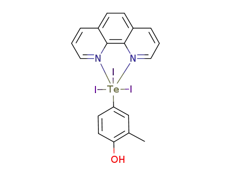 C<sub>19</sub>H<sub>15</sub>I<sub>3</sub>N<sub>2</sub>OTe