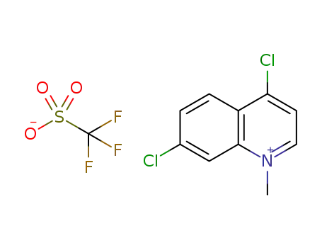 Molecular Structure of 1255923-14-8 (4,7-dichloro-1-methylquinolinium triflate)