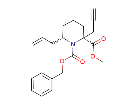 methyl (6S)-allyl-N-benzyloxycarbonyl-(2S)-(2-propynyl)pipecolinate