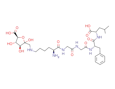 N<sup>ε</sup>-(1-deoxy-α,β-D-fructofuranos-1-yluronic acid)-L-lysyl-glycyl-glycyl-L-phenylalanyl-L-leucine