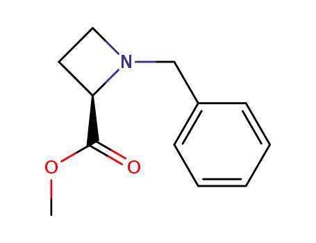 Molecular Structure of 205443-23-8 ((R)-1-Benzyl-azetidine-2-carboxylic acid methyl ester)