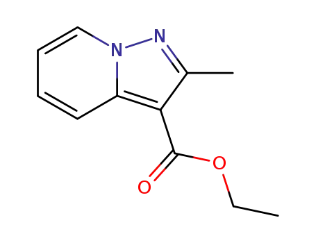 Molecular Structure of 30843-10-8 (Pyrazolo[1,5-a]pyridine-3-carboxylic acid, 2-Methyl-, ethyl ester)