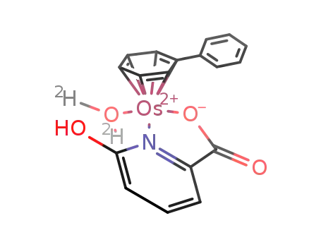 Molecular Structure of 1114376-20-3 ([(η6-biphenyl)(6-hydroxopicolinato)osmium(II)(D2O)](1+))