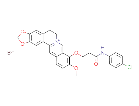 9-O-[(3-oxo-3-p-chlorophenylamino)propyl]berberine bromide