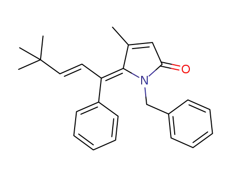 2H-Pyrrol-2-one,
5-[(2E)-4,4-dimethyl-1-phenyl-2-pentenylidene]-1,5-dihydro-4-methyl-1-(
phenylmethyl)-, (5Z)-