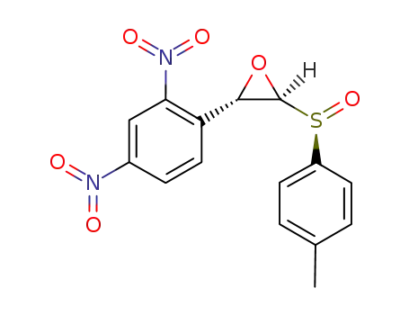Molecular Structure of 1227009-61-1 ((2S,3S,S<sub>S</sub>)-3-(2,4-dinitrophenyl)-2-(p-tolylsulfinyl)oxirane)
