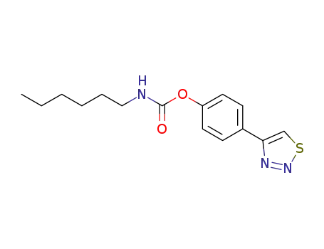n-hexylcarbamic acid 4-(1,2,3-thiadiazol-4-yl)phenyl ester