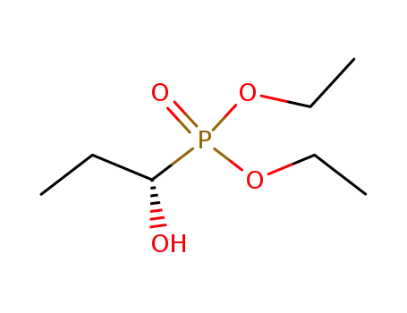 Molecular Structure of 160621-42-1 (Phosphonic acid, [(1S)-1-hydroxypropyl]-, diethyl ester)