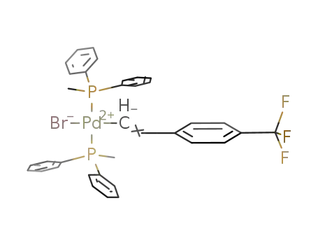 trans-[Pd(CHCHC<sub>6</sub>H<sub>4</sub>CF<sub>3</sub>)Br(diphenylmethylphosphine)2]