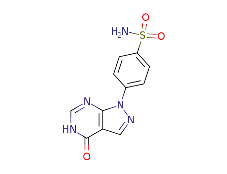 4-(4-oxo-4,5-dihydro-pyrazolo[3,4-<i>d</i>]pyrimidin-1-yl)-benzenesulfonamide