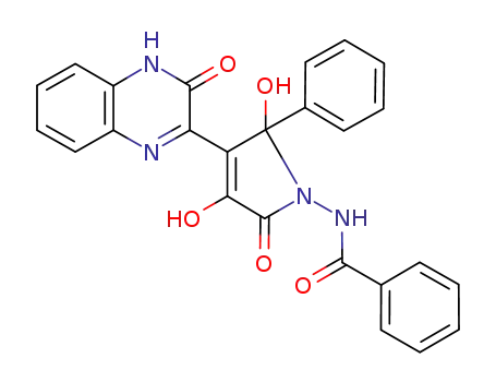 N-[2,4-dihydroxy-5-oxo-3-(3-oxo-3,4-dihydroquinoxalin-2-yl)-2-phenyl-2,5-dihydro-1H-pyrrol-1-yl]benzamide