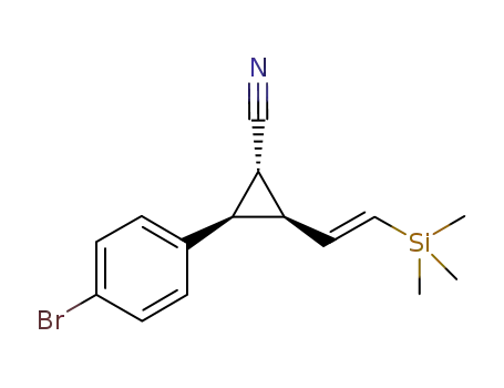 (1R,2R,3S)-1-cyano-trans-2-(4-bromophenyl)-trans-3-[(E)-2-(trimethylsilyl)vinyl]cyclopropane
