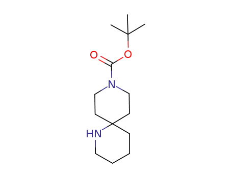 Molecular Structure of 1031927-14-6 (1,9-Diazaspiro[5.5]undecane-9-carboxylic acid, 1,1-dimethylethyl ester)