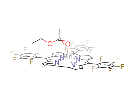 5,10,15-tris(pentafluorophenyl)corrolato(ehyl acetate)manganese(III)