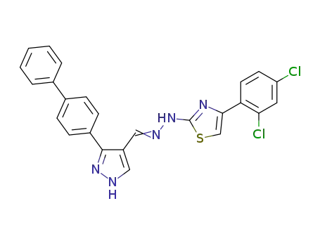 3-biphenyl-4-yl-1H-pyrazole-4-carbaldehyde [4-(2,4-dichlorophenyl)-1,3-thiazol-2-yl]hydrazone