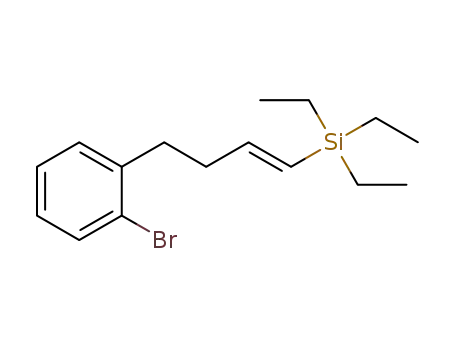 Molecular Structure of 1214320-66-7 ((E)-(4-(2-bromophenyl)but-1-enyl)triethylsilane)