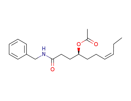 (S)-N-benzyl-4-acetoxy-cis-7-decenamide