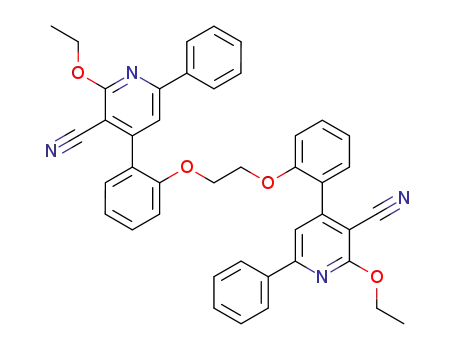 4,4'-[1,2-ethanediylbis(oxy-2,1-phenylene)]bis(2-ethoxy-6-phenyl-3-pyridinecarbonitrile)