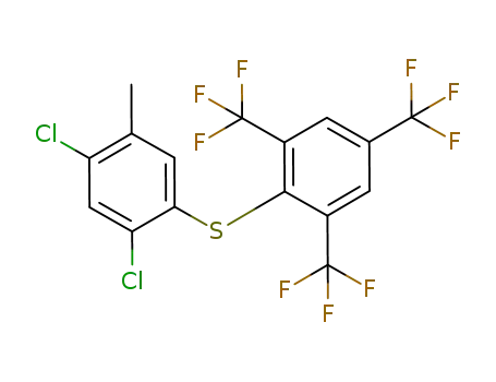 2-[(2,4-dichloro-5-methylphenyl)sulfanyl]-1,3,5-tris(trifluoromethyl)benzene