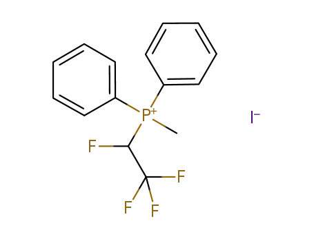 Molecular Structure of 1227457-43-3 ([Ph<sub>2</sub>P(CFHCF<sub>3</sub>)Me]I)