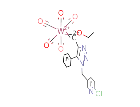 W(CO)5(C(OEt)C<sub>2</sub>N<sub>3</sub>(Ph)CH<sub>2</sub>C<sub>5</sub>H<sub>3</sub>NCl)