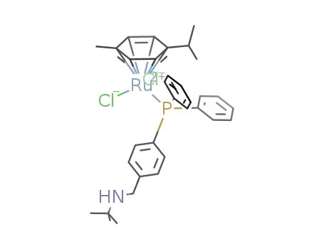 [(η6-p-cymene)RuCl2(κ1(P)-4-Ph2PC6H4CH2NH-t-Bu)]