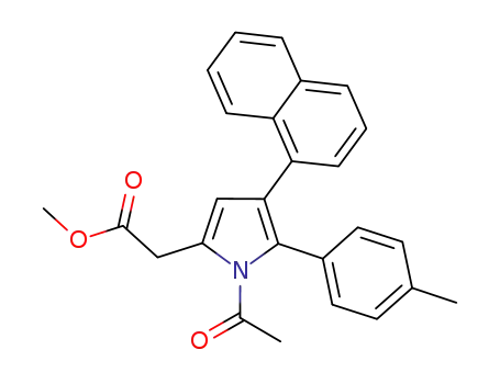 methyl 2-(1-acetyl-4-(1-naphthyl)-5-(4-methylphenyl)-1H-pyrrol-2-yl)ethanoate