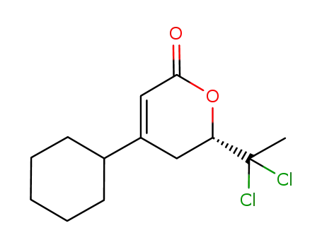 (S)-4-cyclohexyl-6-(1,1-dichloroethyl)-5,6-dihydro-2H-pyran-2-one