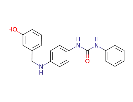 Molecular Structure of 1173492-74-4 (1-[4-(3-hydroxy-benzylamino)phenyl]-3-phenylurea)