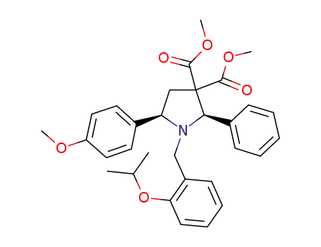 (2R,5R)-dimethyl 1-(2-isopropoxybenzyl)-5-(4-methoxyphenyl)-2-phenylpyrrolidine-3,3-dicarboxylate