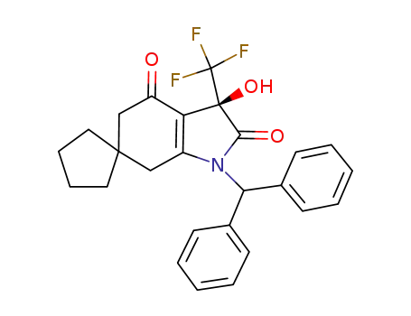 (3R)-spiro[cyclopentane-3',5',6',7'-[1H]-indole]1'-benzhydryl-3'-hydroxy-3'-trifluoromethyl-2',4'-dione
