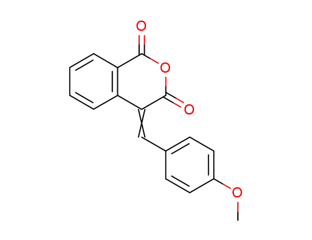 Molecular Structure of 93328-10-0 (4-(4-methoxy-benzylidene)-isochroman-1,3-dione)
